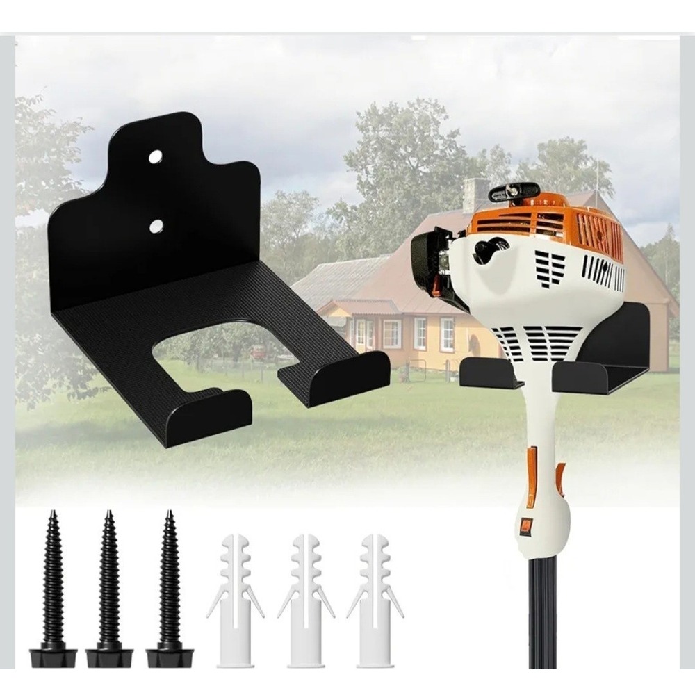 Heavy Duty Garage Organizer Trimmer Rack Weedeater Hanger Wall Mount Tool Holder